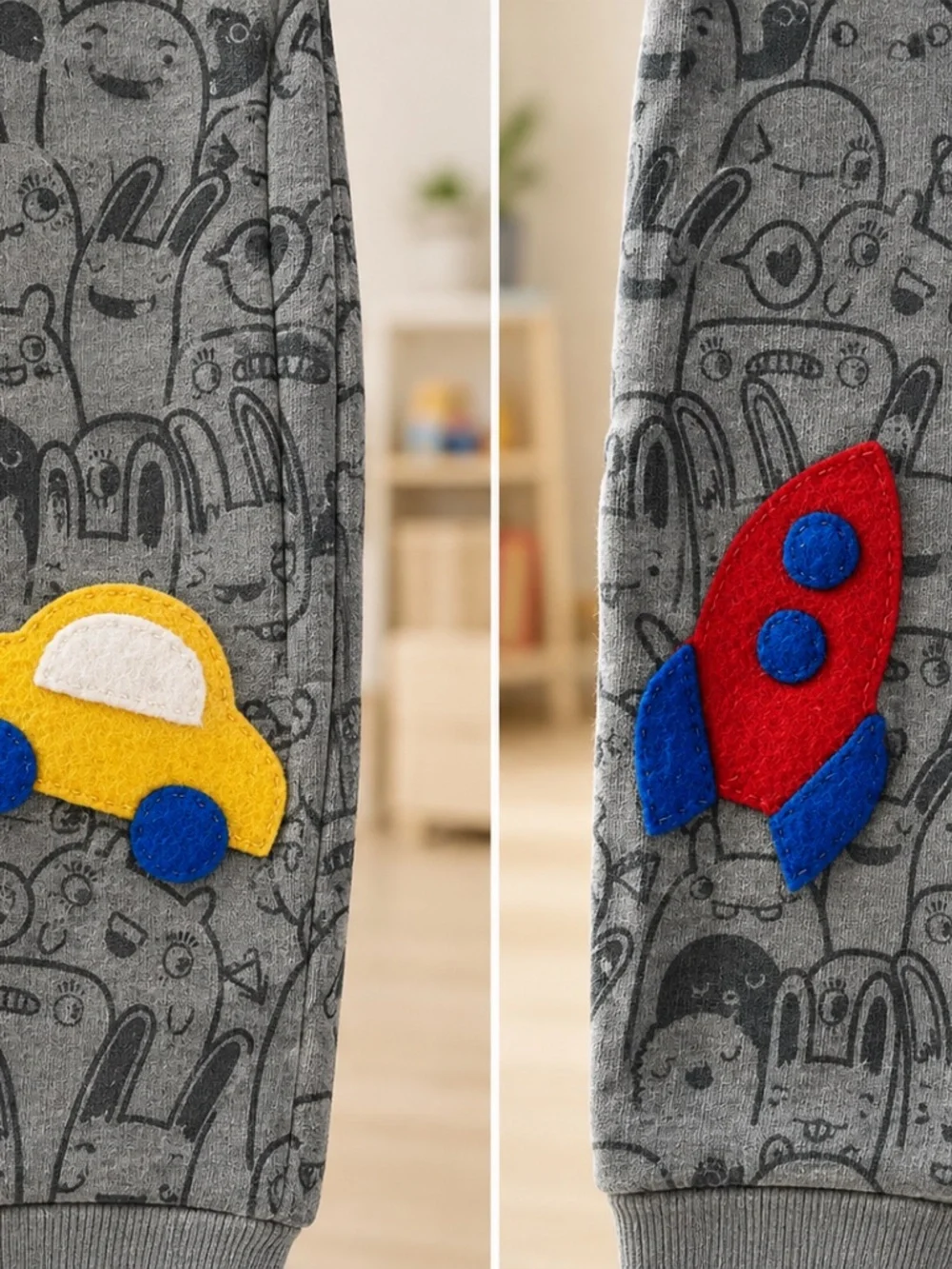 Adorable Monster Outfit Set – 98 cm (24–36 Months) 👾🚗🚀